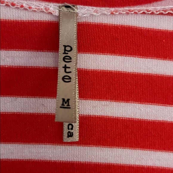 Pete Red and White Striped Top - Picture 2 of 3